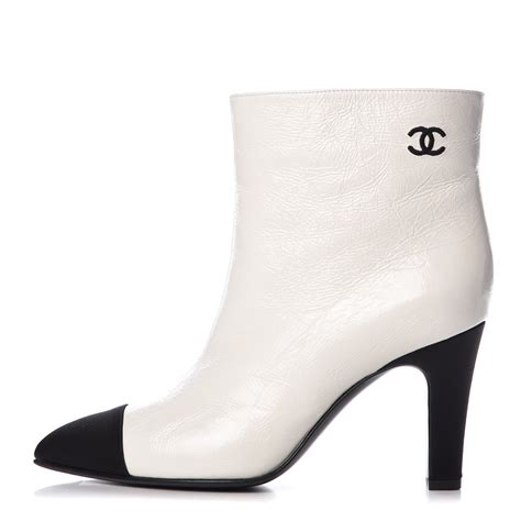 chanel white short boots|Chanel shoes short boots.